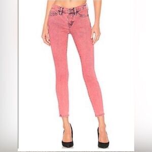 Current/Elliott- The Stiletto Acid Pink Low Rise Jeans- Size 27